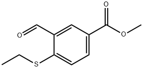 methyl 4-(ethylthio)-3-formylbenzoate Struktur