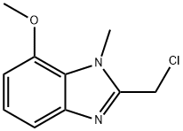 2-(chloroMethyl)-7-Methoxy-1-Methyl-1H-benzo[d]iMidazole Struktur