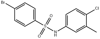 4-bromo-N-(4-chloro-3-methylphenyl)-benzenesulfonamide（WS203368） Struktur