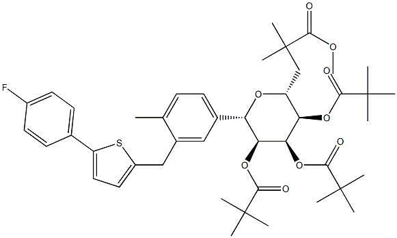 (1S)-1,5-Anhydro-1-C-[3-[[5-(4-fluorophenyl)-2-thienyl]methyl]-4-methylphenyl]-D-glucitol 2,3,4,6-tetrakis(2,2-dimethylpropanoate)