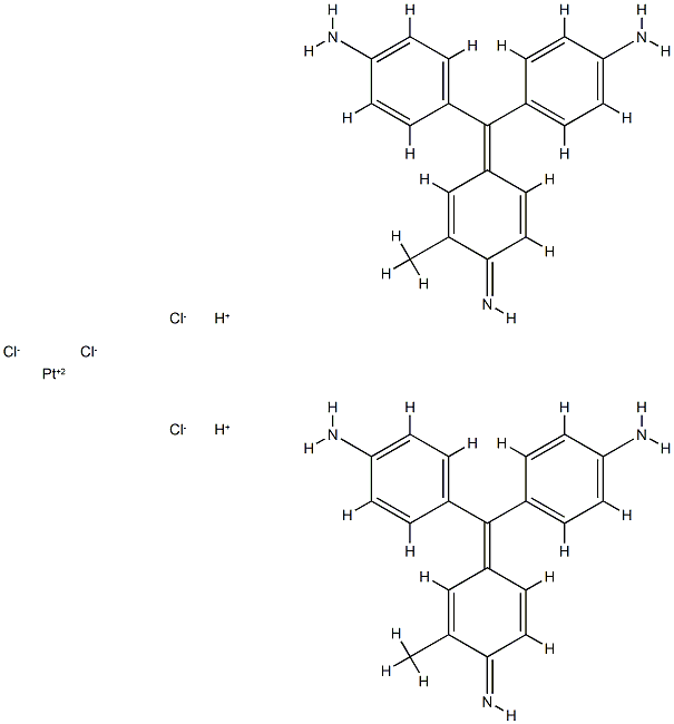 platinum basic fuchsin complex Struktur