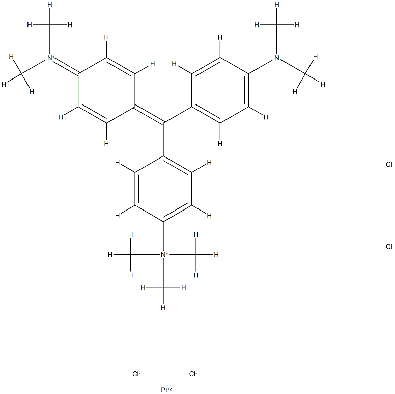 platinum methyl green complex Struktur