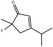 2-Cyclopenten-1-one,5-fluoro-5-methyl-3-(1-methylethyl)-(9CI) Struktur