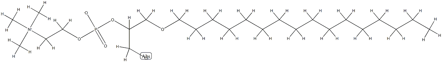 1-O-oleoyl-3-chloro-3-deoxy-2-phosphatidylcholine Struktur