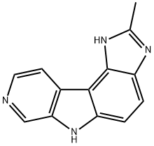 Pyrido[4,3:4,5]pyrrolo[3,2-e]benzimidazole,  1,6-dihydro-2-methyl- Struktur