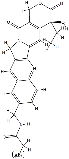 10-bromoacetamidomethylcamptothecin Struktur