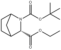 Racemic-(1R,3S,4S)-2-Tert-Butyl 3-Ethyl 2-Azabicyclo[2.2.1]Heptane-2,3-Dicarboxylate Struktur