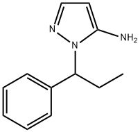 1-(1-phenylpropyl)-1H-pyrazol-5-amine Struktur