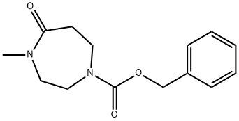 Benzyl 4-methyl-5-oxo-1,4-diazepane-1-carboxylate Struktur