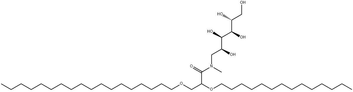 1-stearyl-2-myristylglycerate-3-N-methylglucamine Struktur