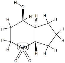 Cyclopenta[b]thiopyran-4-ol, octahydro-, 1,1-dioxide, (4-alpha-,4a-ba-,7a-alpha-)- (9CI) Struktur