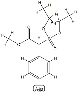 (Diethoxy-phosphoryl)-(4-chloro-phenyl)-acetic acid methyl ester Struktur