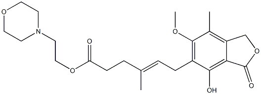 MYCOPHENOLICACID,MORPHOLINOETHYLESTER Struktur