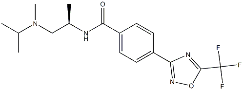 (R)-N-[1-[Isopropyl(Methyl)aMinopropan-2-yl]-4-[5-(trifluoroMethyl)-1,2,4-oxadiazol-3-yl]benzaMide Struktur