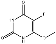 2,4(1H,3H)-Pyrimidinedione,5-fluoro-6-methoxy-(9CI) Struktur