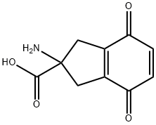 1H-Indene-2-carboxylicacid,2-amino-2,3,4,7-tetrahydro-4,7-dioxo-(9CI) Struktur