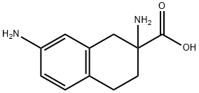 2-Naphthalenecarboxylicacid,2,7-diamino-1,2,3,4-tetrahydro-(9CI) Struktur