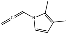 1H-Pyrrole,2,3-dimethyl-1-(1,2-propadienyl)-(9CI) Struktur