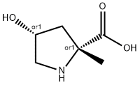 D-Proline, 4-hydroxy-2-methyl-, (4R)-rel- (9CI) Struktur