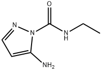 1H-Pyrazole-1-carboxamide,5-amino-N-ethyl-(9CI) Struktur