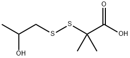 2-hydroxypropyldithio-2'-isobutyric acid Struktur