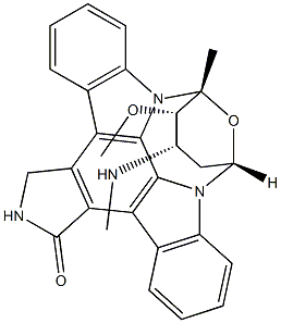 (-)-Staurosporine Struktur