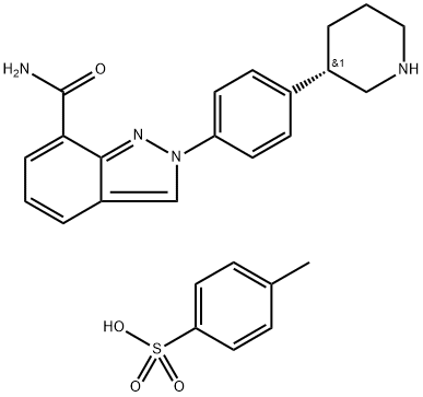 Niraparib tosylate Struktur