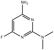 2,4-Pyrimidinediamine,6-fluoro-N2,N2-dimethyl-(9CI) Struktur