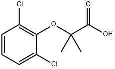 Propanoic acid, 2-(2,6-dichlorophenoxy)-2-Methyl- Struktur