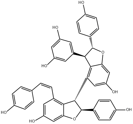 cis-Miyabenol C Struktur