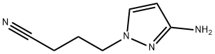 1H-Pyrazole-1-butanenitrile,3-amino-(9CI) Struktur