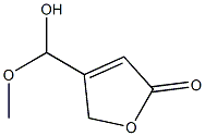 2(5H)-Furanone,4-(hydroxymethoxymethyl)-(9CI) Struktur