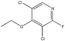 Pyridine,3,5-dichloro-4-ethoxy-2-fluoro-(9CI) Struktur