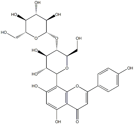 Vitexin -4''-O-glucoside Struktur