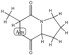 1H-Pyrrolo[2,1-c][1,4]oxazine-1,4(3H)-dione,tetrahydro-3-methyl-(9CI) Struktur