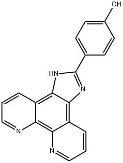 2-(4-hydroxyphenyl)iMidazole[4,5f][1,10]phenanthroline Struktur