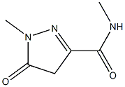 1H-Pyrazole-3-carboxamide,4,5-dihydro-N,1-dimethyl-5-oxo-(9CI) Struktur