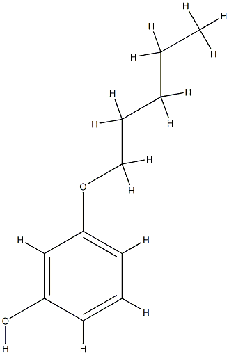 3-n-pentoxyphenol Struktur