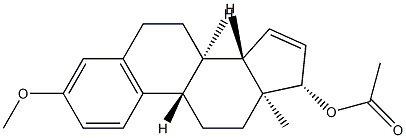 3-Methoxy-1,3,5(10),15-estratetren-17β-ol acetate Struktur