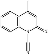 1(2H)-Quinolinecarbonitrile,4-methyl-2-oxo-(8CI) Struktur