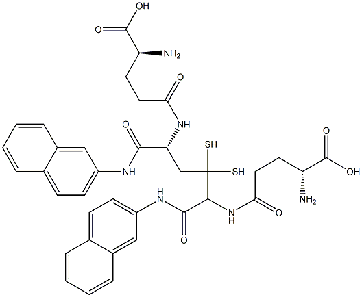 (H-Glu(Cys-βNA)-OH)2 Struktur