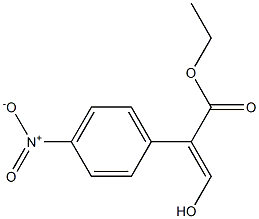 Benzeneacetic acid, .alpha.-(hydroxyMethylene)-4-nitro-, ethyl e Struktur