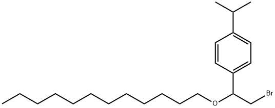 [α-(Bromomethyl)-p-isopropylbenzyl]dodecyl ether Struktur