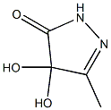 3H-Pyrazol-3-one,2,4-dihydro-4,4-dihydroxy-5-methyl-(9CI) Struktur