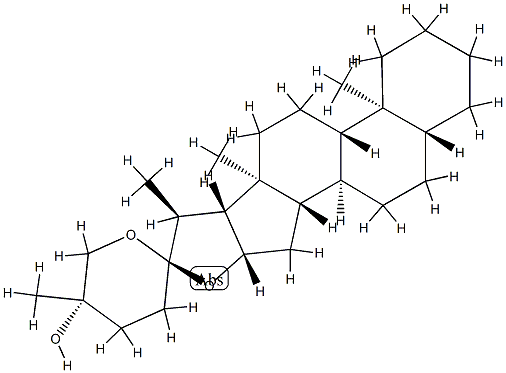 (25S)-5α-Spirostan-25-ol Struktur