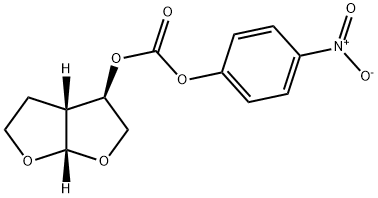 (3R,3aR,6aS)-Hexahydrofuro[2,3-b]furan-3-yl 4-Nitrophenyl Ester Carbonic Acid Struktur