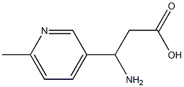 3-Pyridinepropanoicacid,-bta--amino-6-methyl-(9CI) Struktur