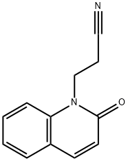 1(2H)-Quinolinepropanenitrile,2-oxo-(9CI) Struktur