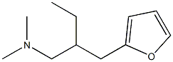 β-Ethyl-N,N-dimethyl-2-furan-1-propanamine Struktur