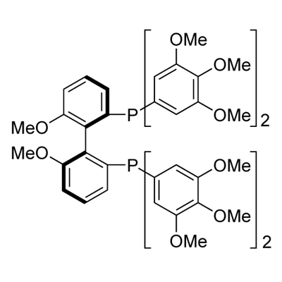 (R)-(+)-2,2'-Bis[di(3,4,5-trimethoxyphenyl)phosphino]-6,6'-dimethoxy-1,1'-biphenyl,min.97% Struktur